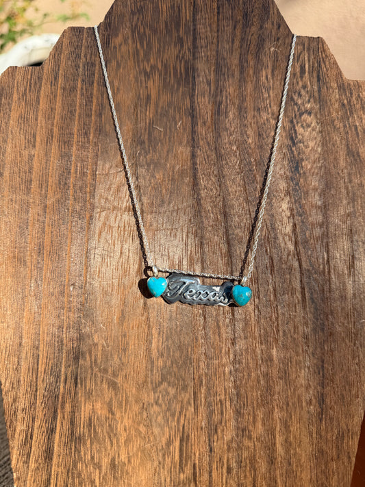 Texas bar necklace