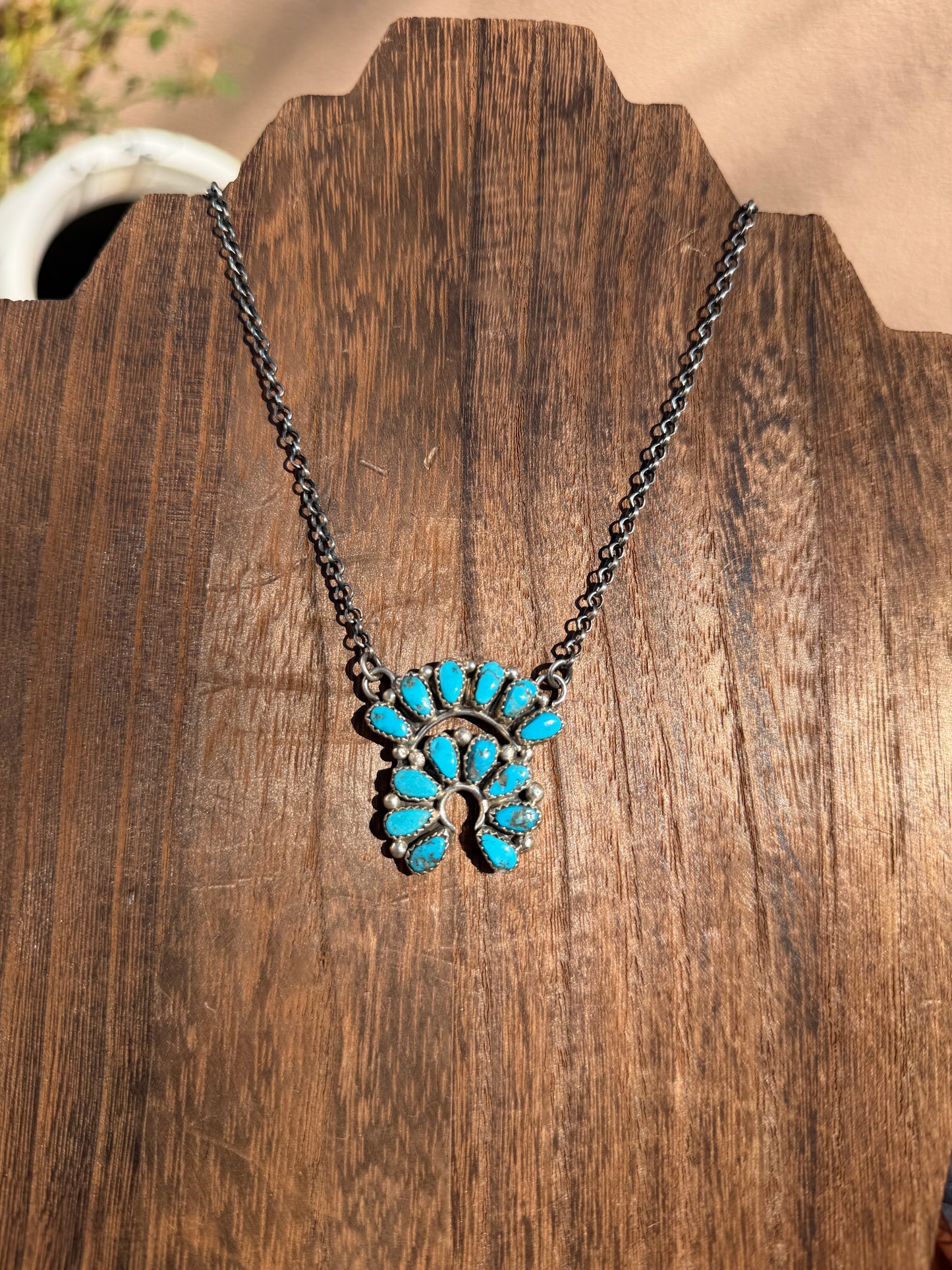 Turquoise Naja necklace 19.5"