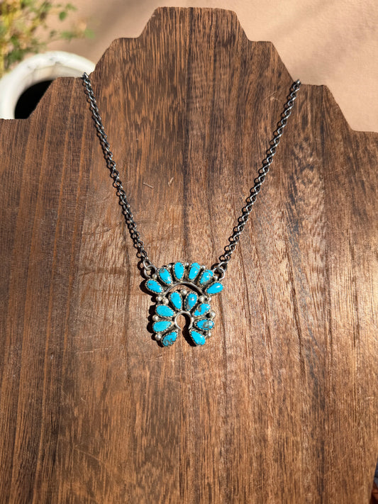 Turquoise Naja necklace 19.5"
