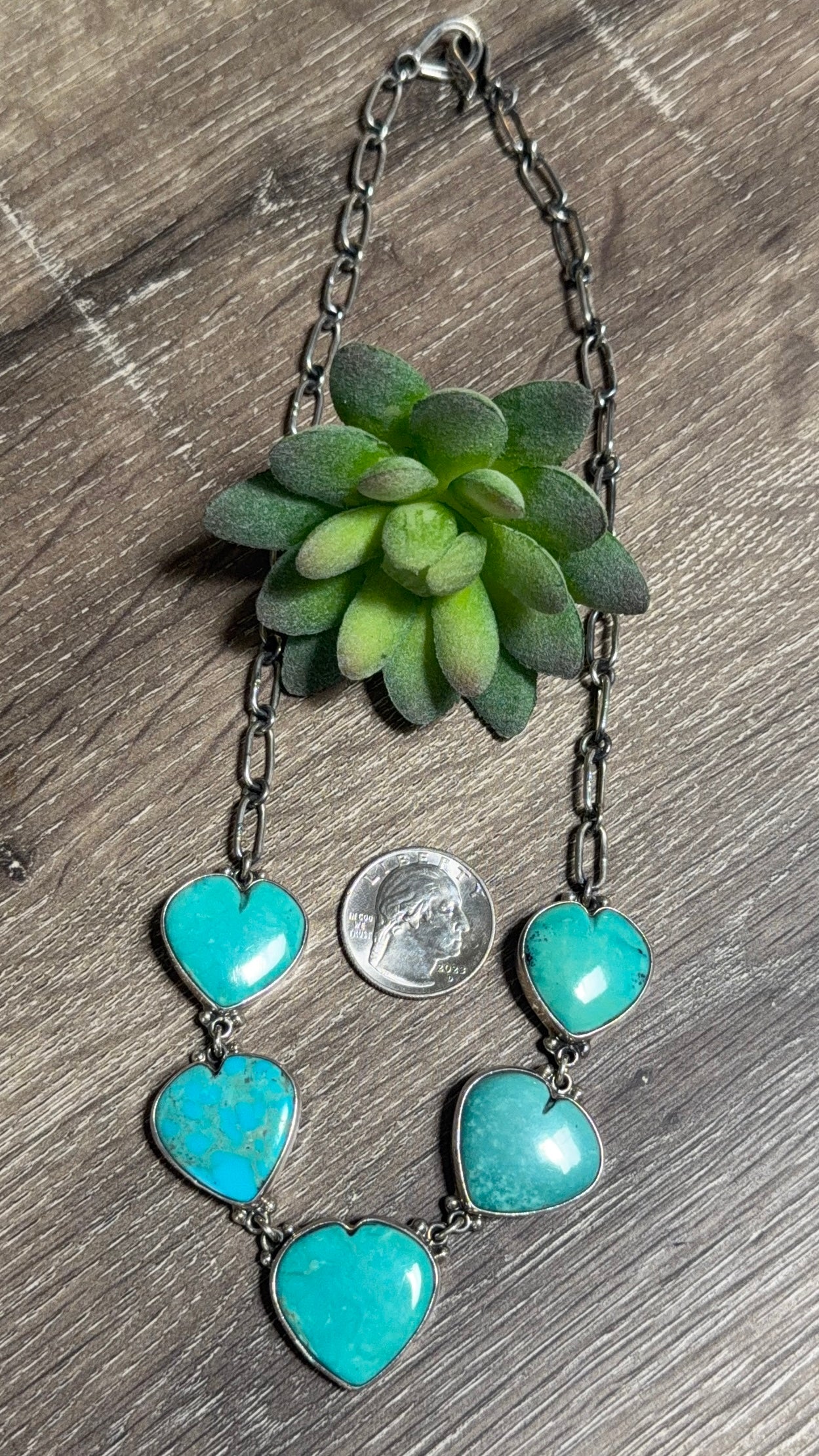 Federico Jimenez #1 TQ hearts necklace