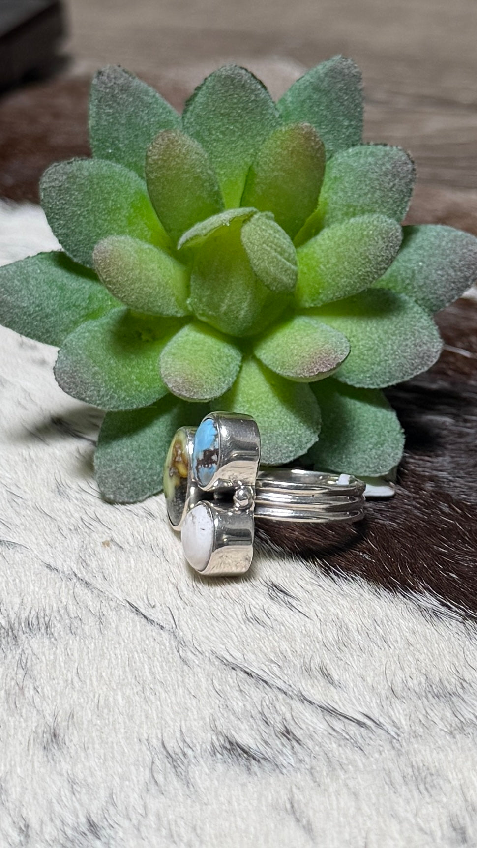 Mixed stone ring size 5.5