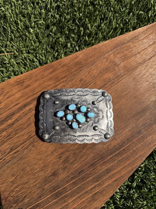 Chimney Butte Golden Hills belt buckle