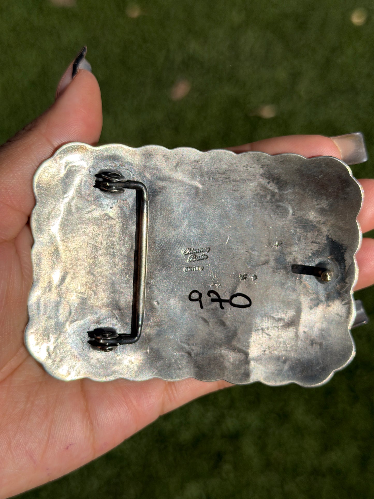 Chimney Butte Golden Hills belt buckle