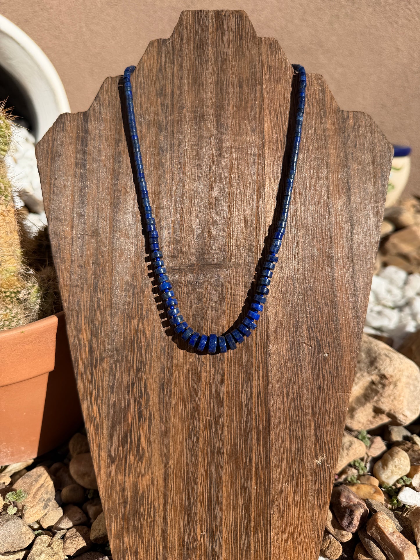 Graduated Blue Lapis stacker