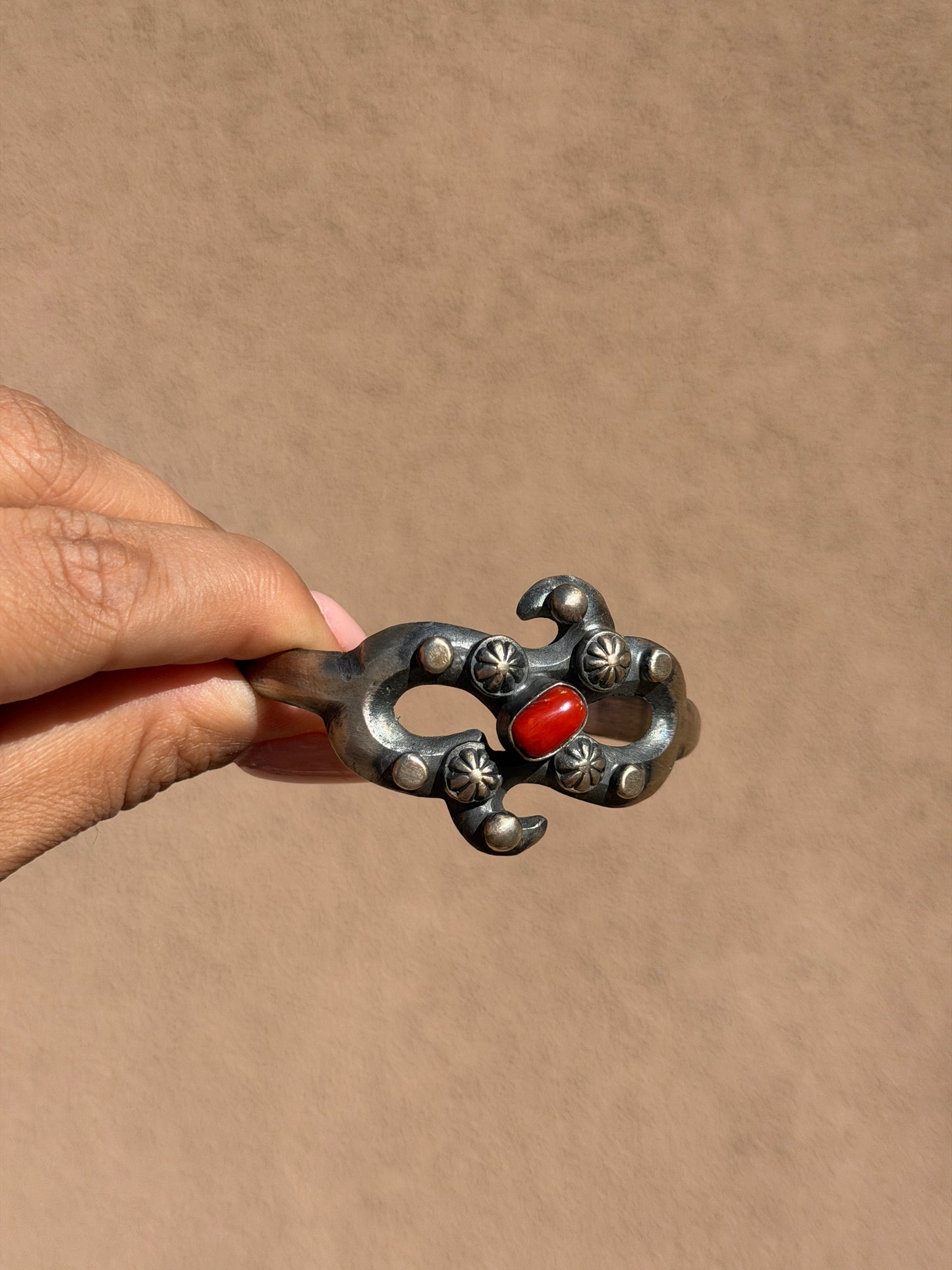 Chimney Butte Red coral cuff