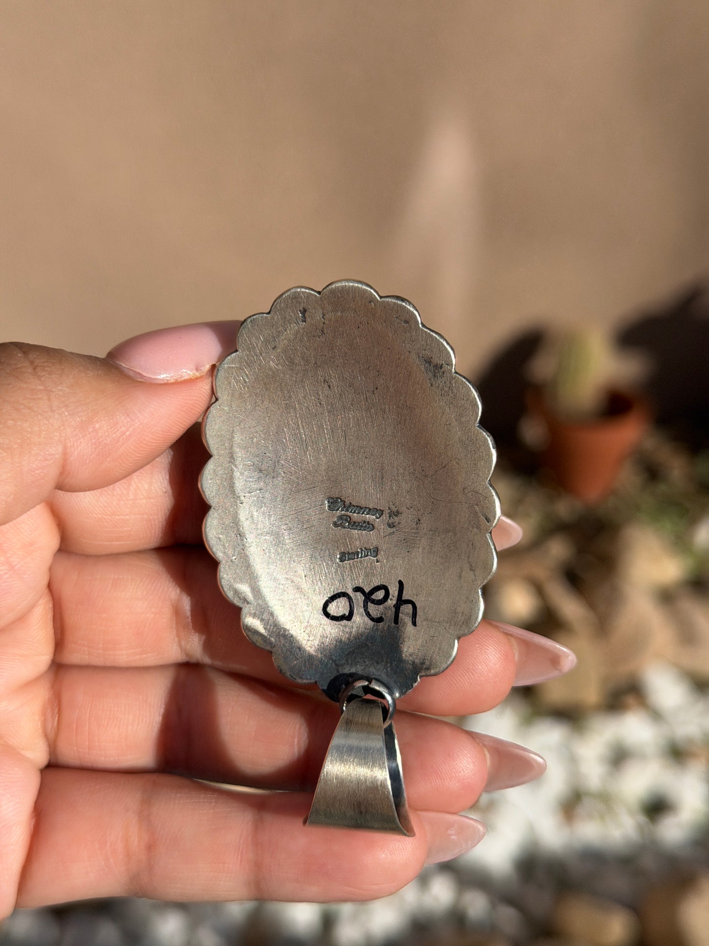 Chimney Butte Golden Hills concho pendant