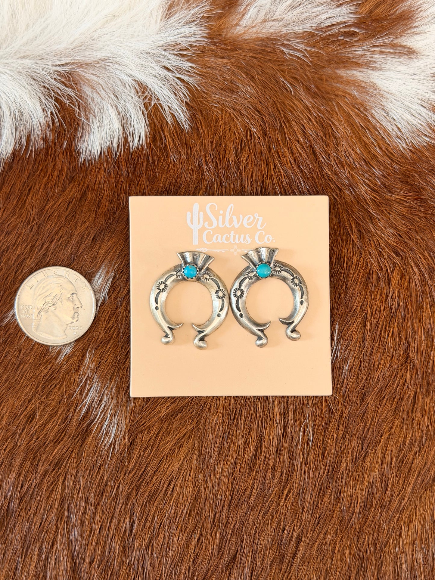 Silver Naja Stud Earrings