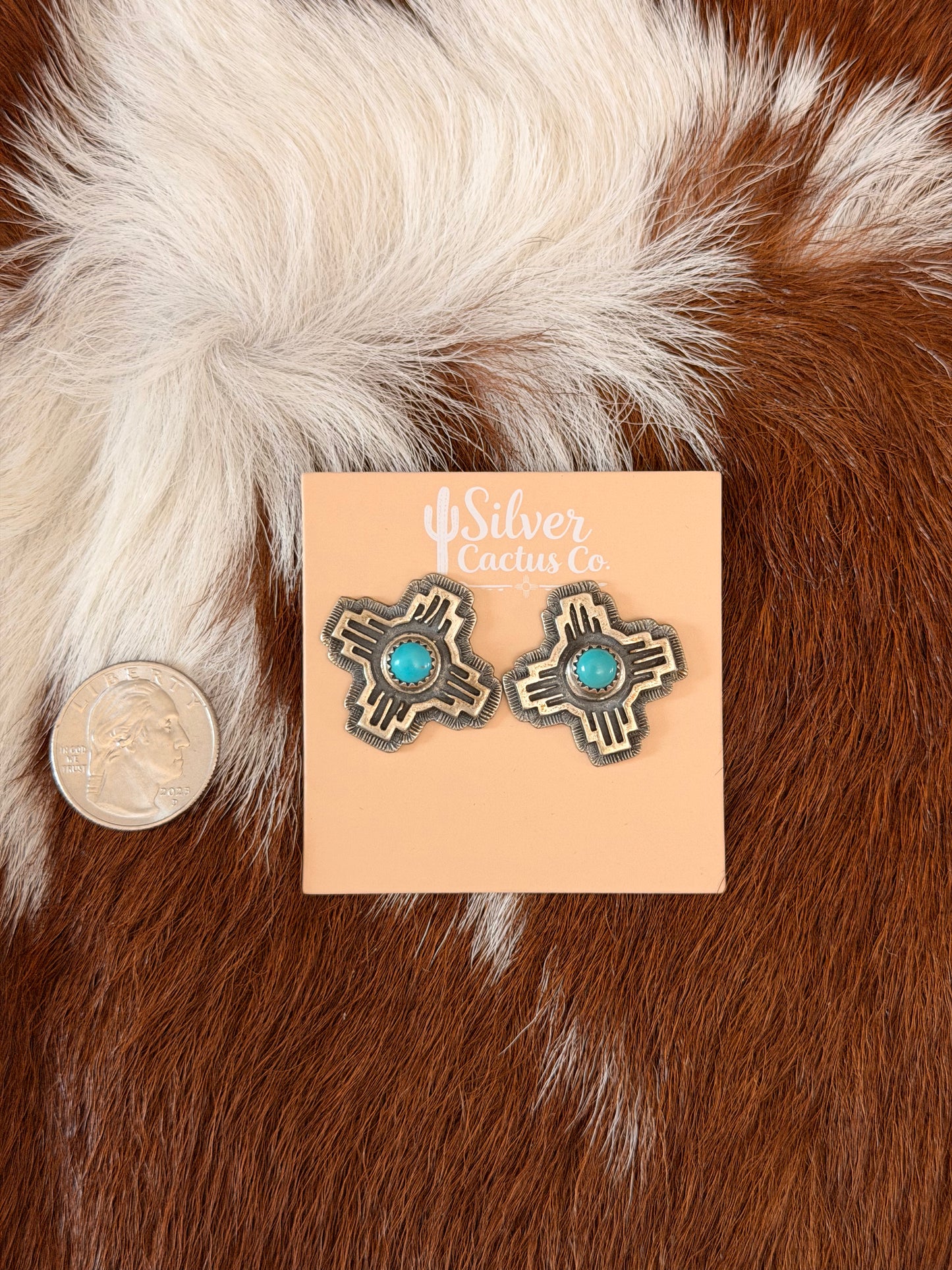 Jerold Joe Kingman Zia Stud Earrings