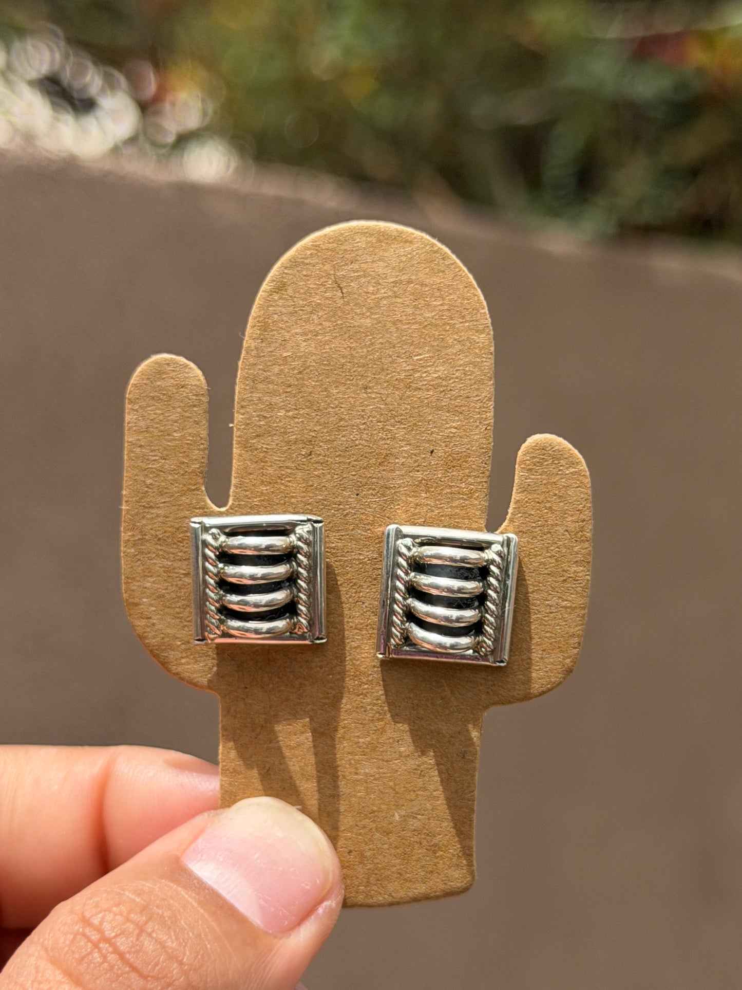 Priscilla Apache silver studs