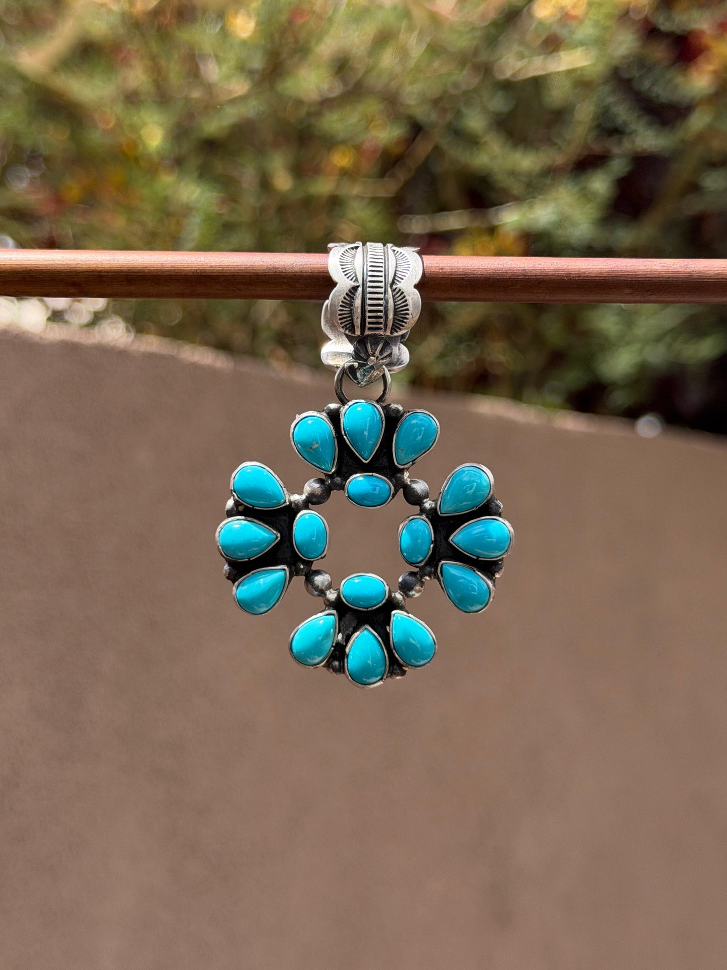 Marcella James turquoise pendant