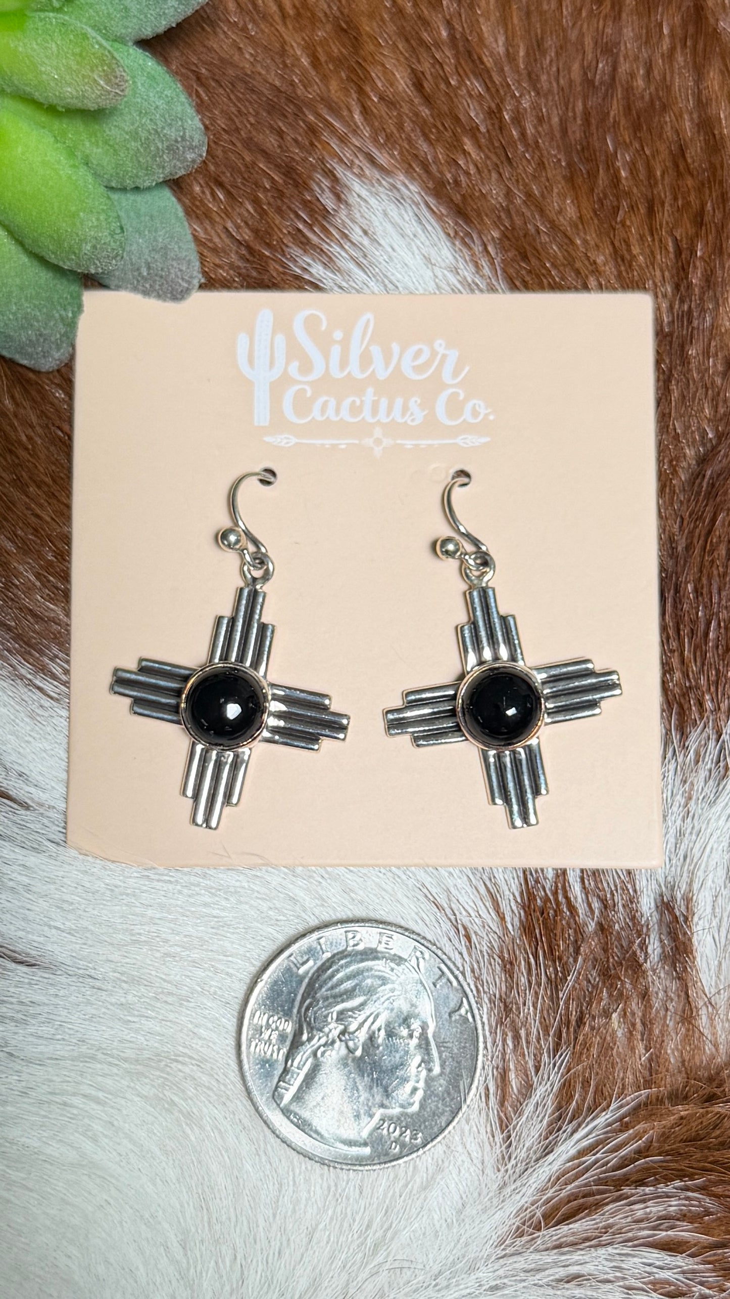 R Coriz Onyx Zia dangles