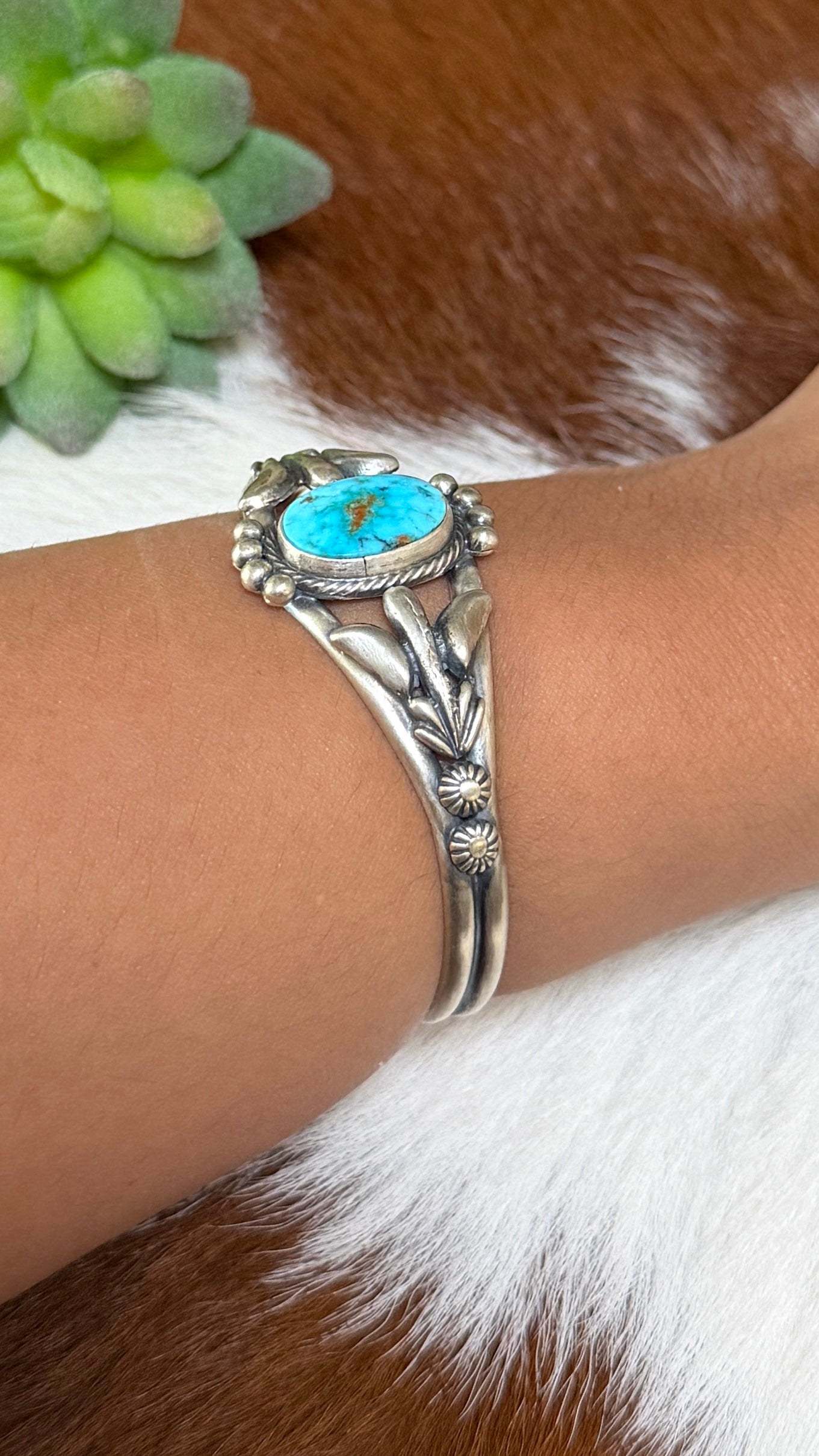 Bobby Platero Kingman Web cuff