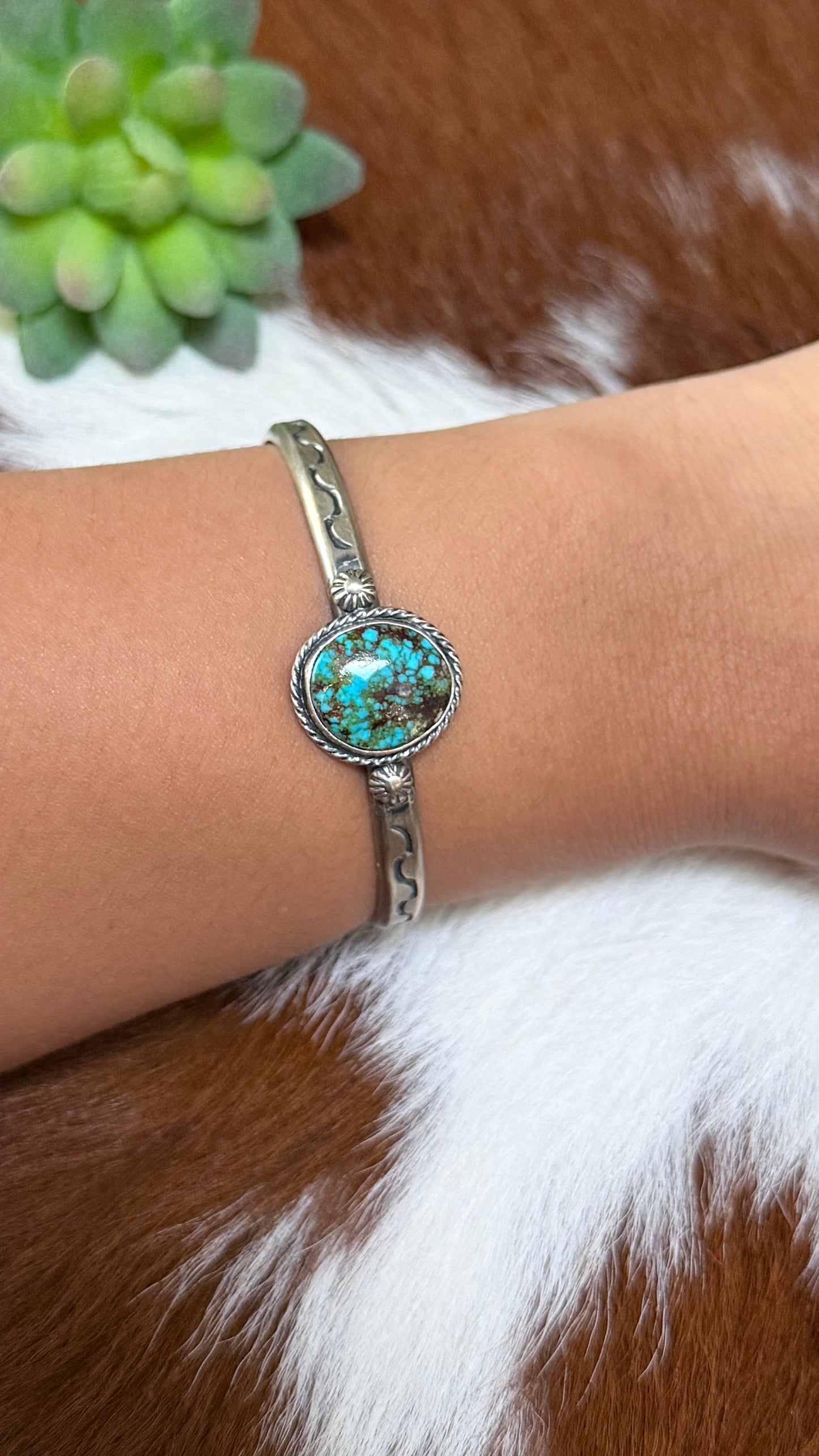 Sam Yellowhair Kingman web cuff