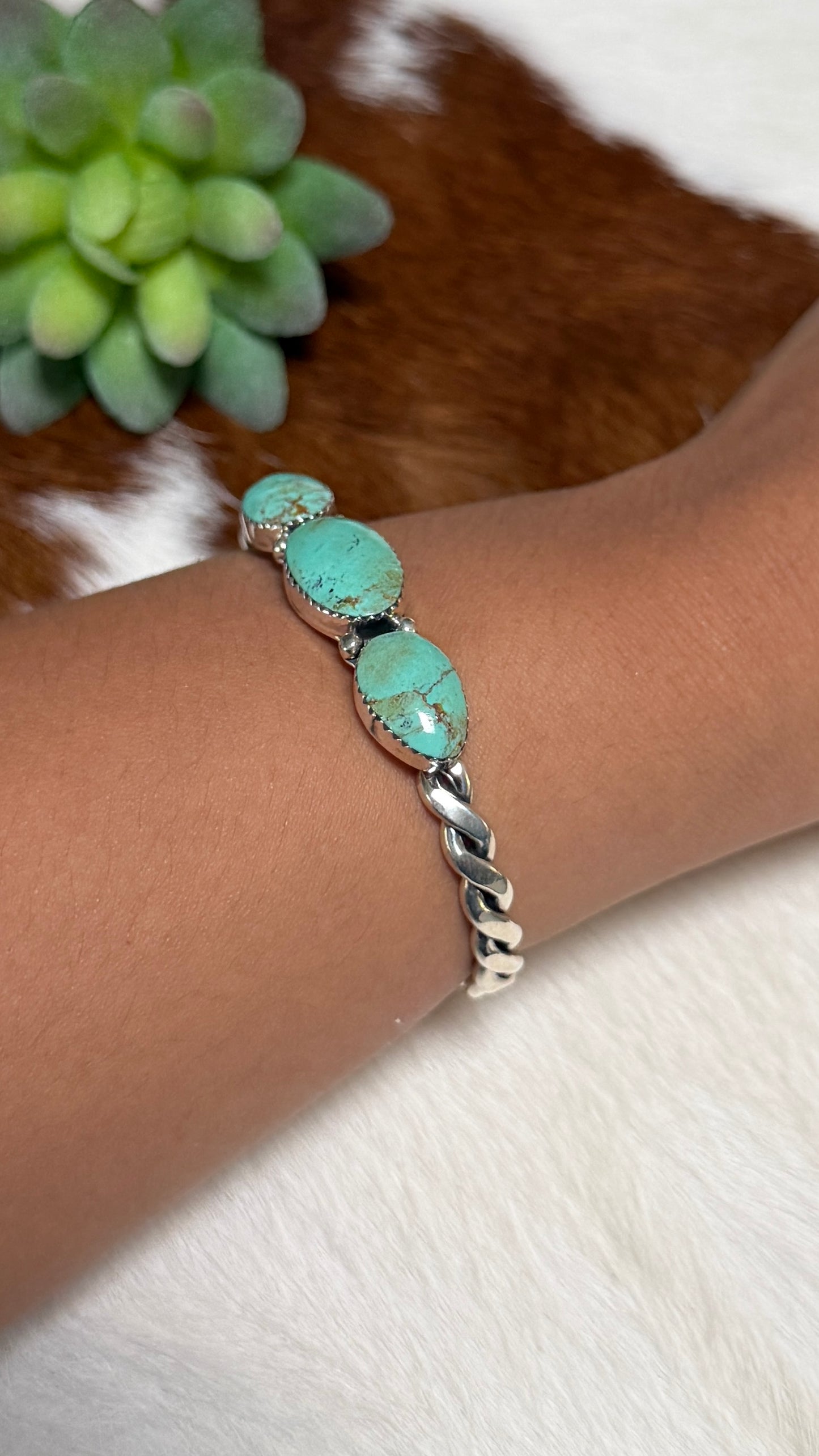Sadie Jim turquoise stones cuff