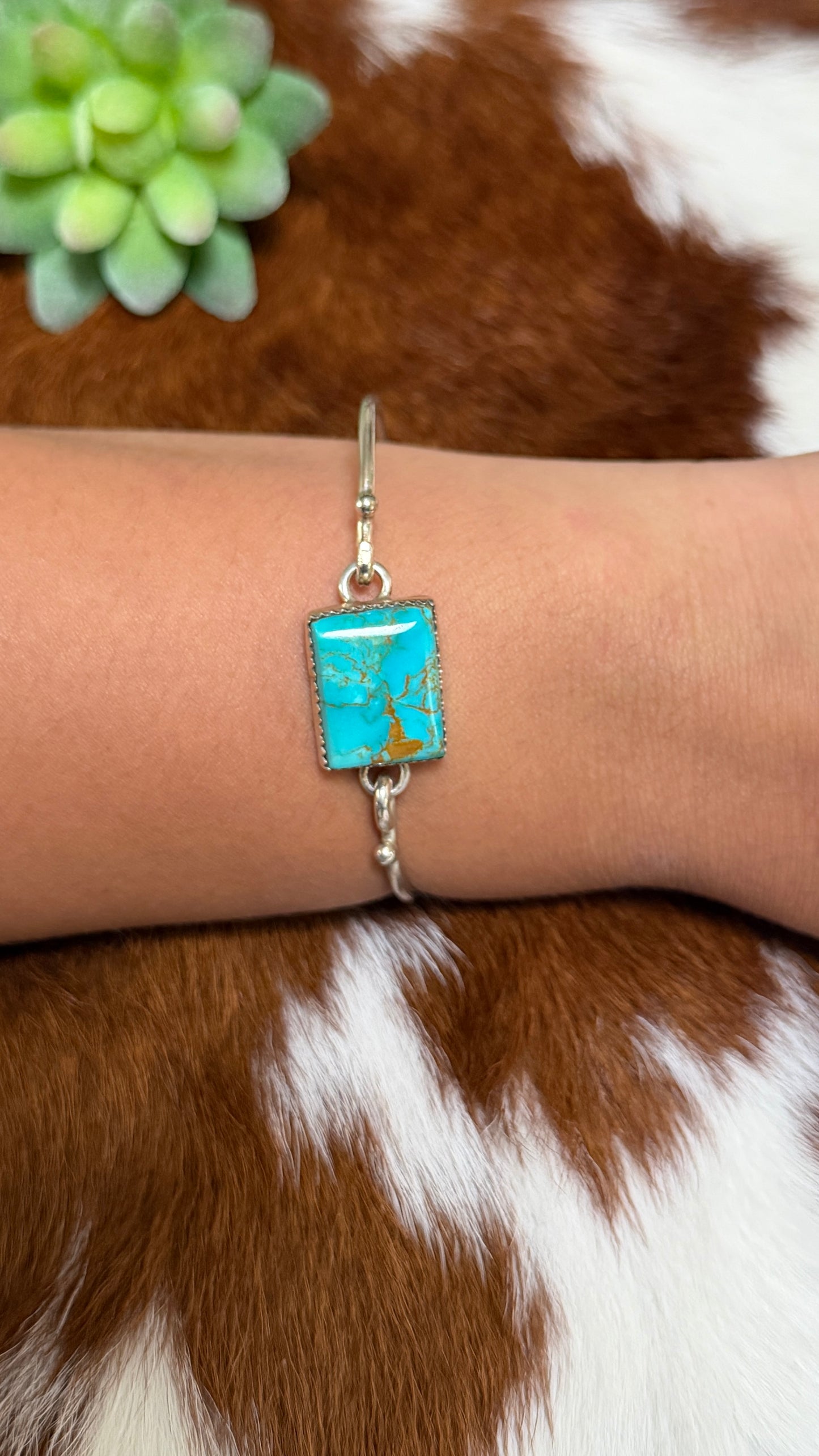 P. Spencer Turquoise clamp bracelet