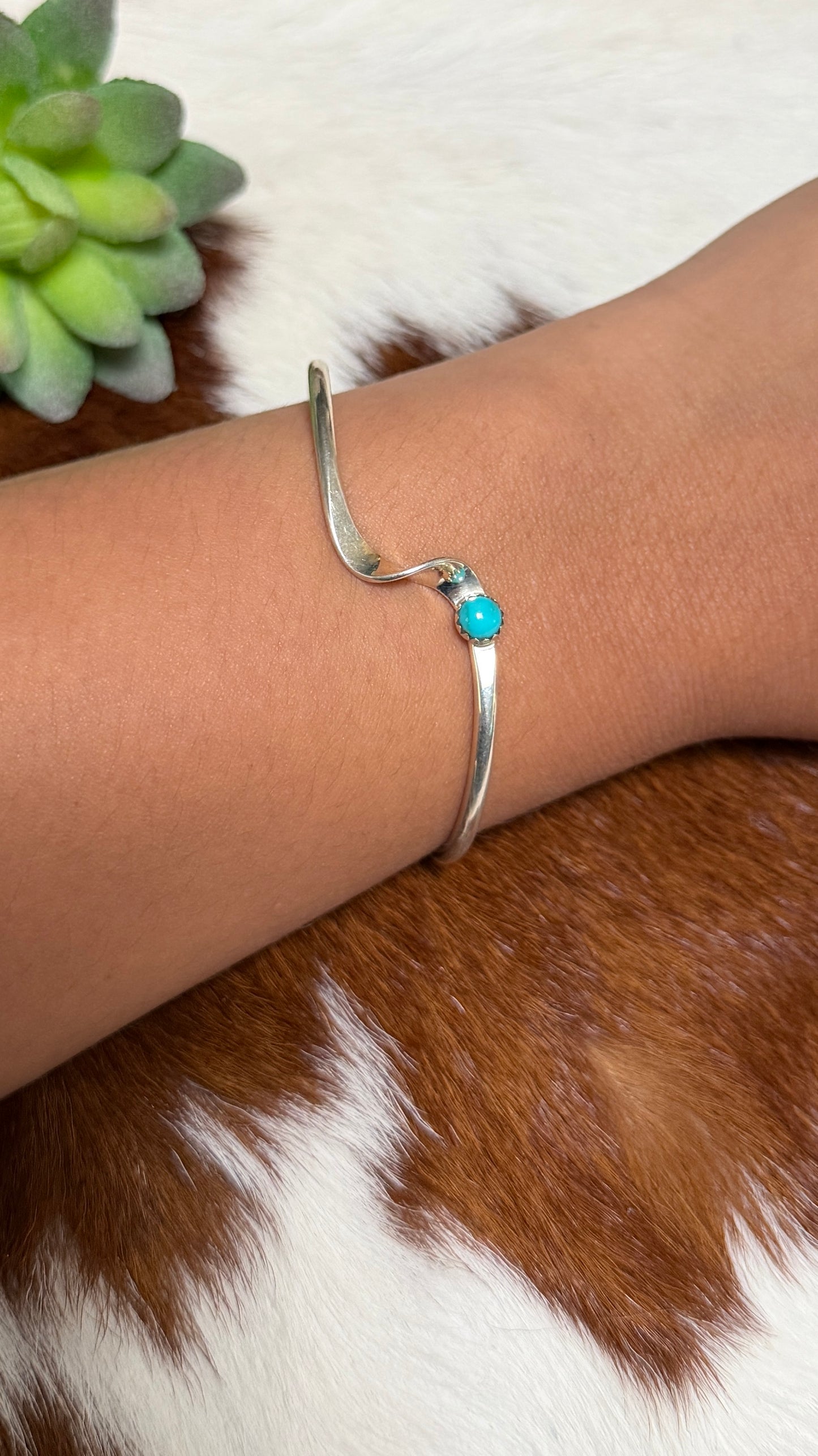 Native made swirl stacker cuff