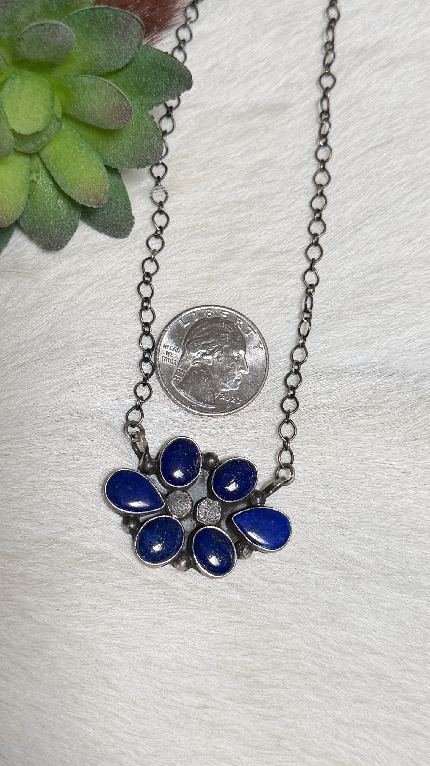 Native made Lapis cluster