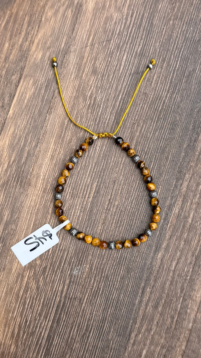 Grandma Cactus Tigers Eye pulley bracelet