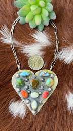 Multi stone heart