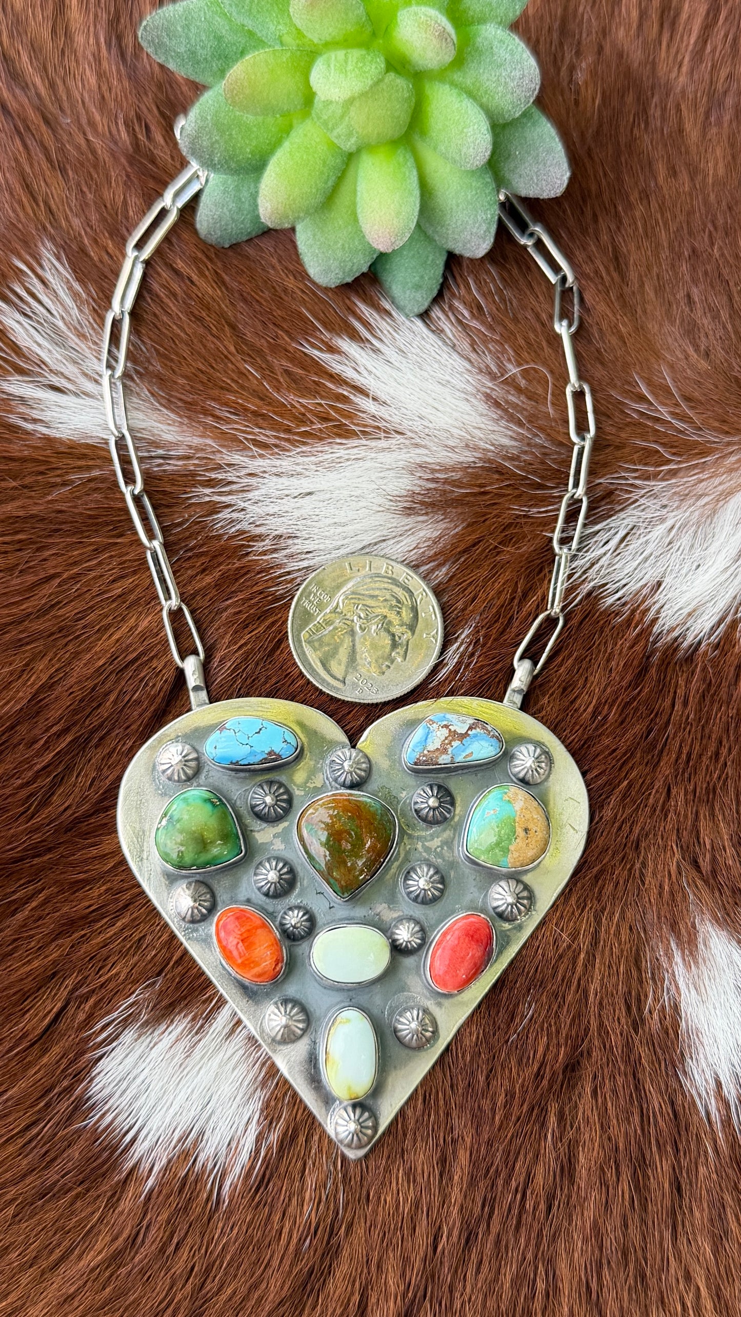 Multi stone heart
