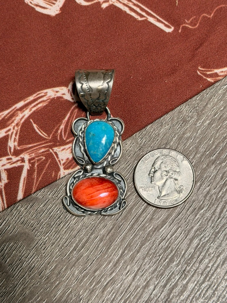 Gilbert Nez Multi Stone Pendant