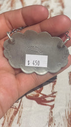 Danny Henio concho & TQ bar necklace