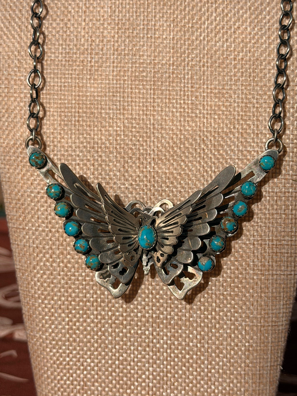 Russell Sam Kingman Butterfly Necklace