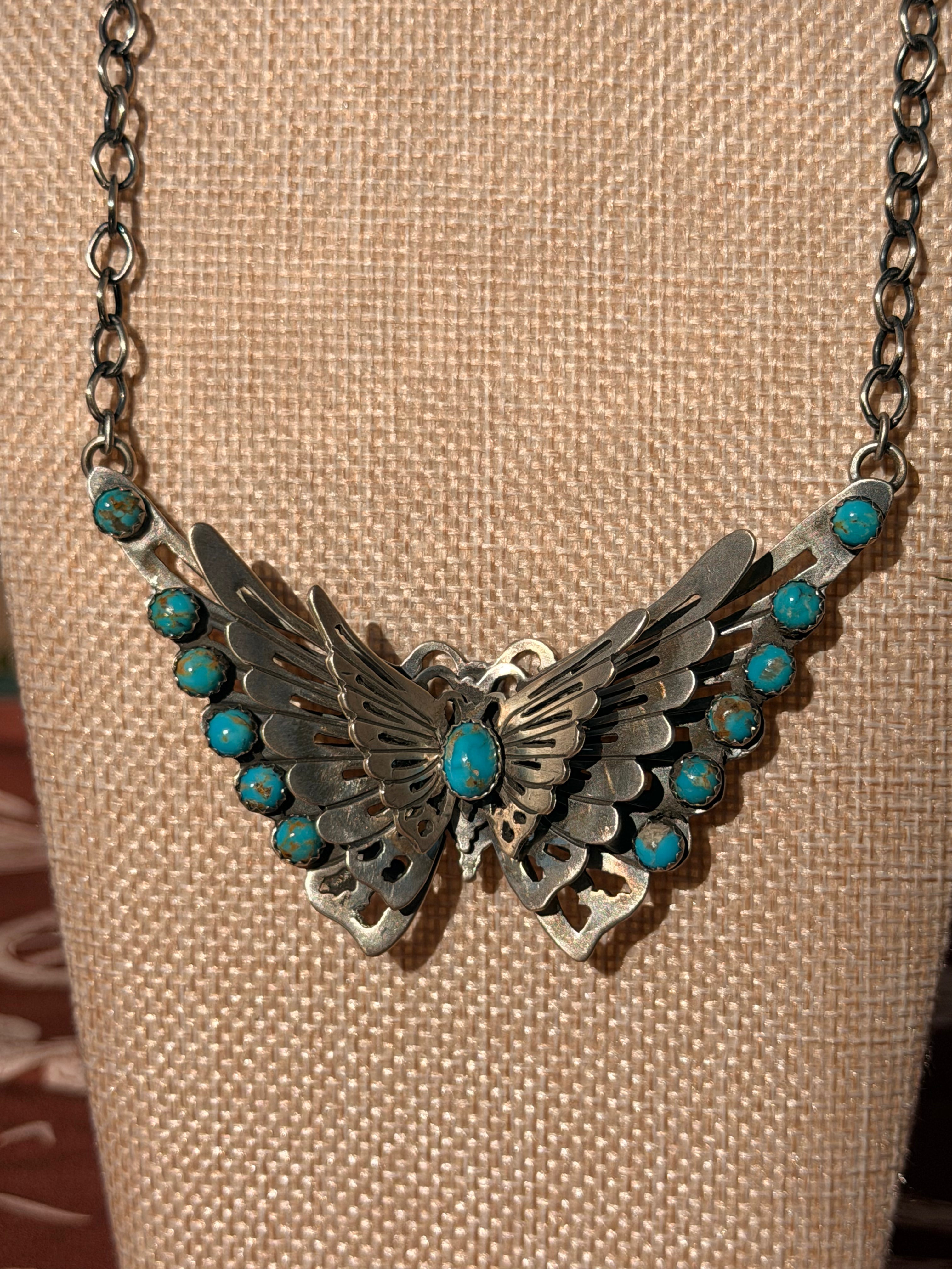 Russell Sam Kingman Butterfly Necklace