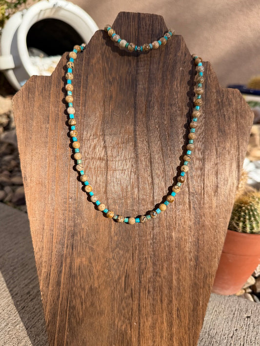 Grandma Cactus Jasper & TQ set