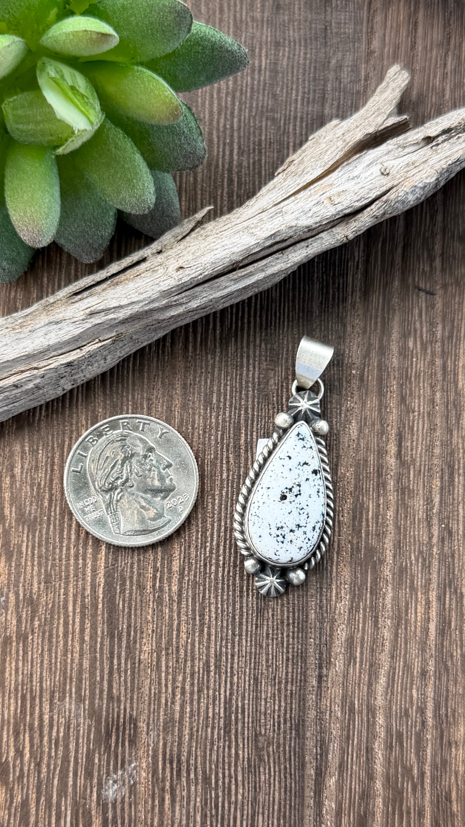 Johnny Dixon White Buffalo Pendant