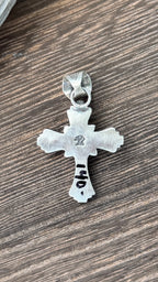 Running Bear Cross Pendant
