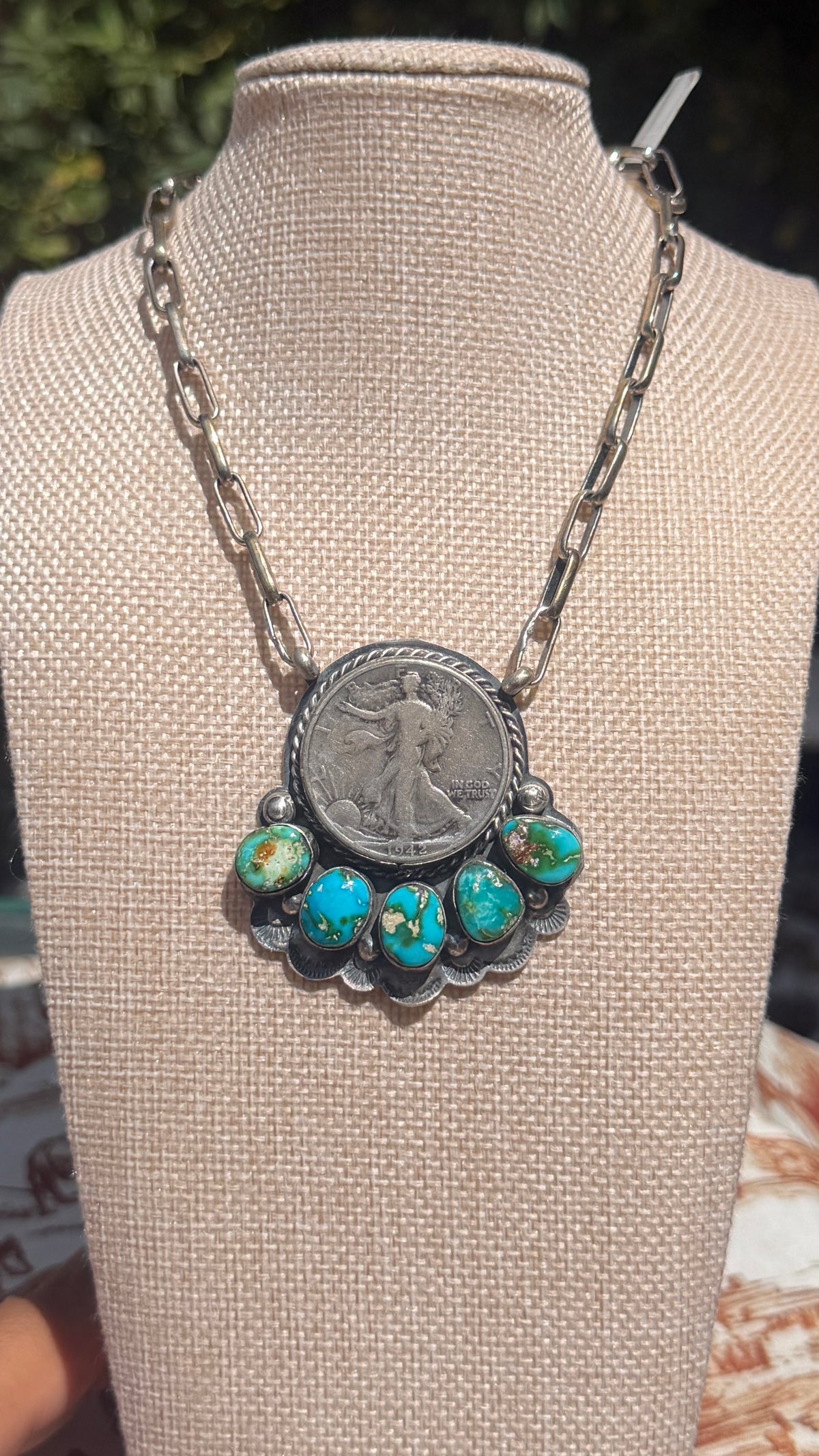 Boyd Joseph Ashley Liberty Coin & Sonoran necklace
