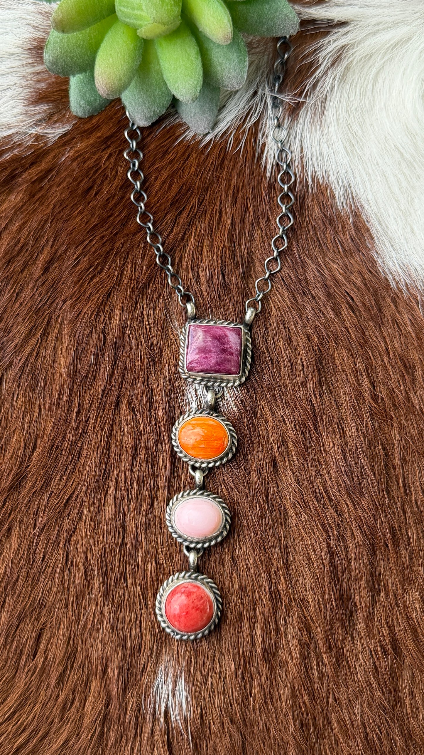 Letricia Largo Multi stone lariat