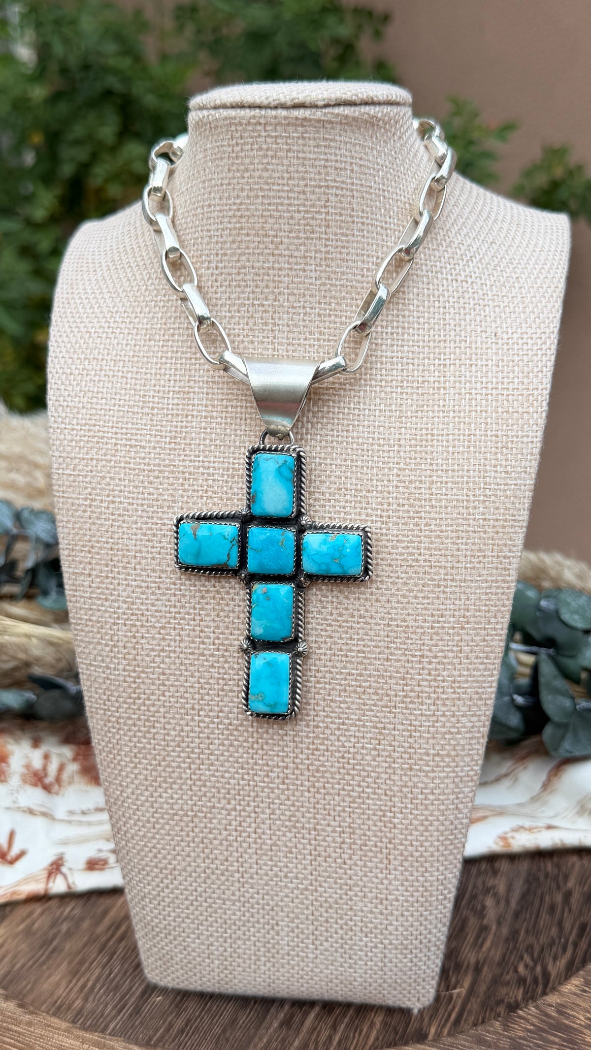 White Water Cross Pendant