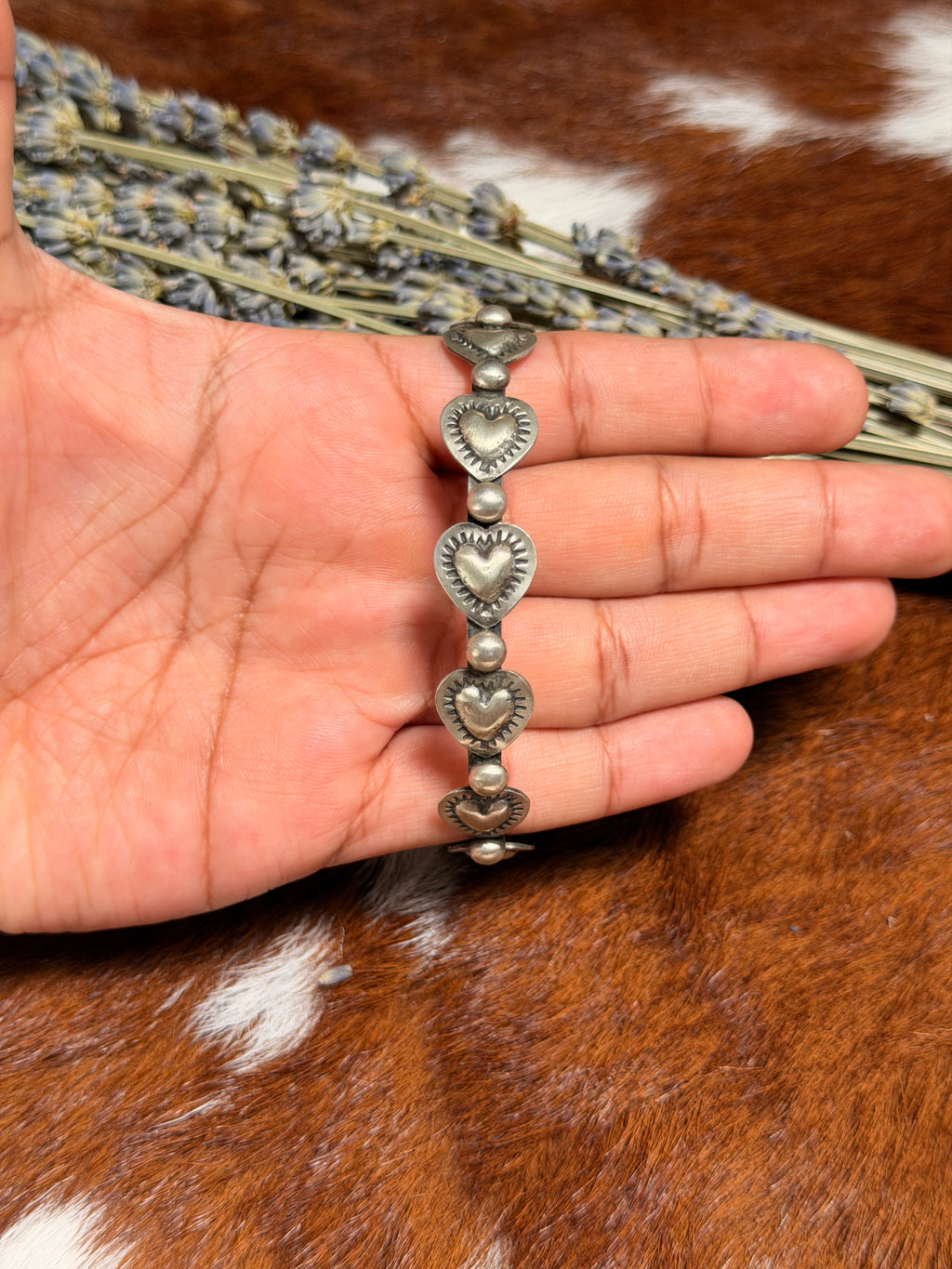 Chris Etsitty Full Heart Bangle