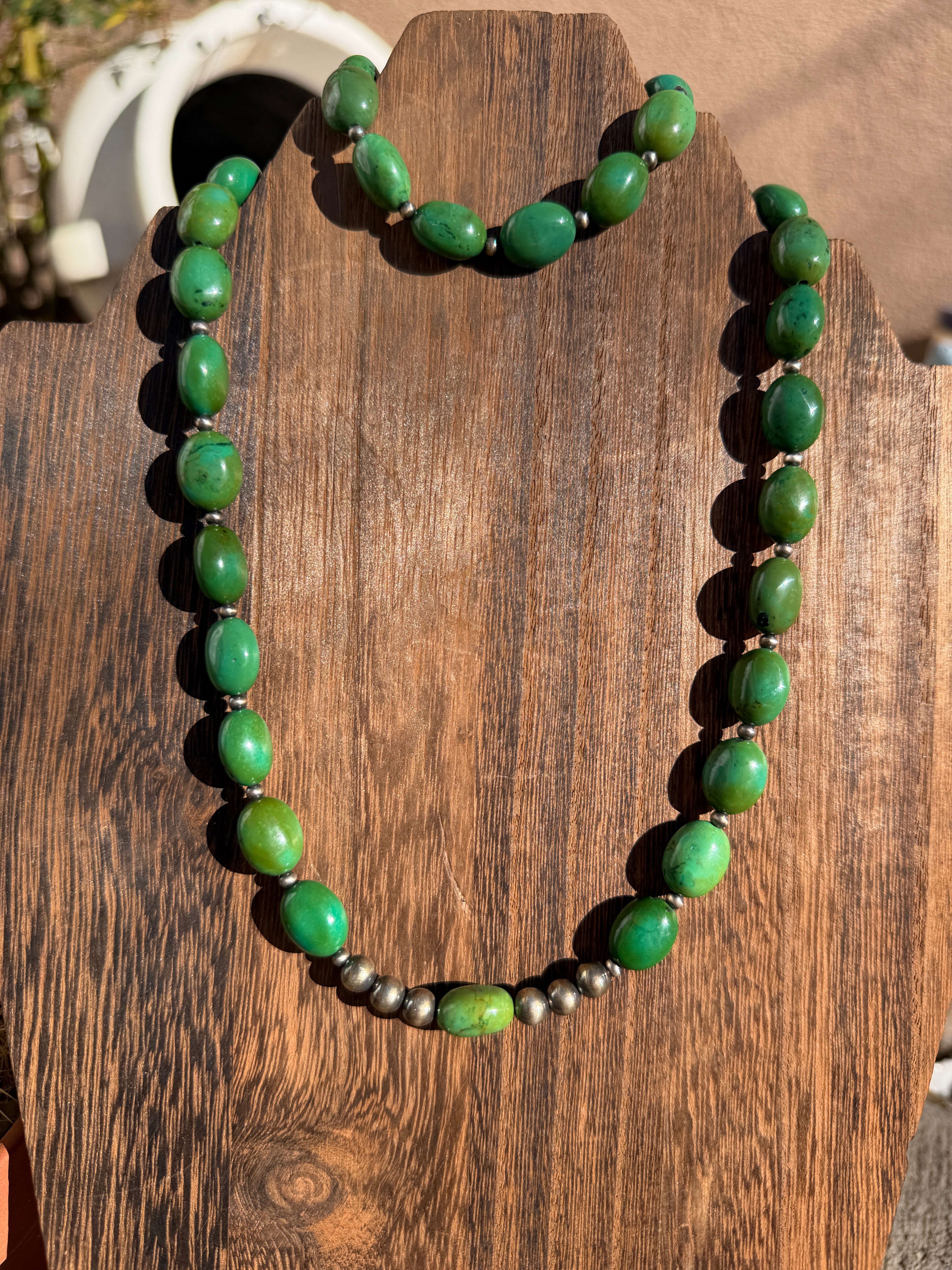 Grandma Cactus TQ & Pearls set 18"
