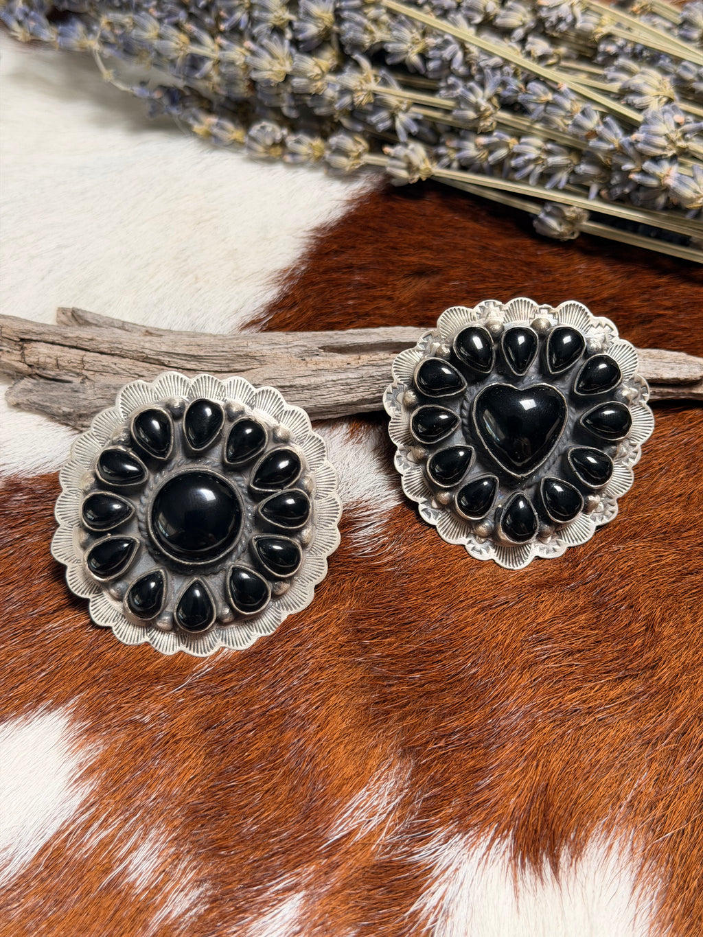 Kee J. Black Onyx Cluster Rings