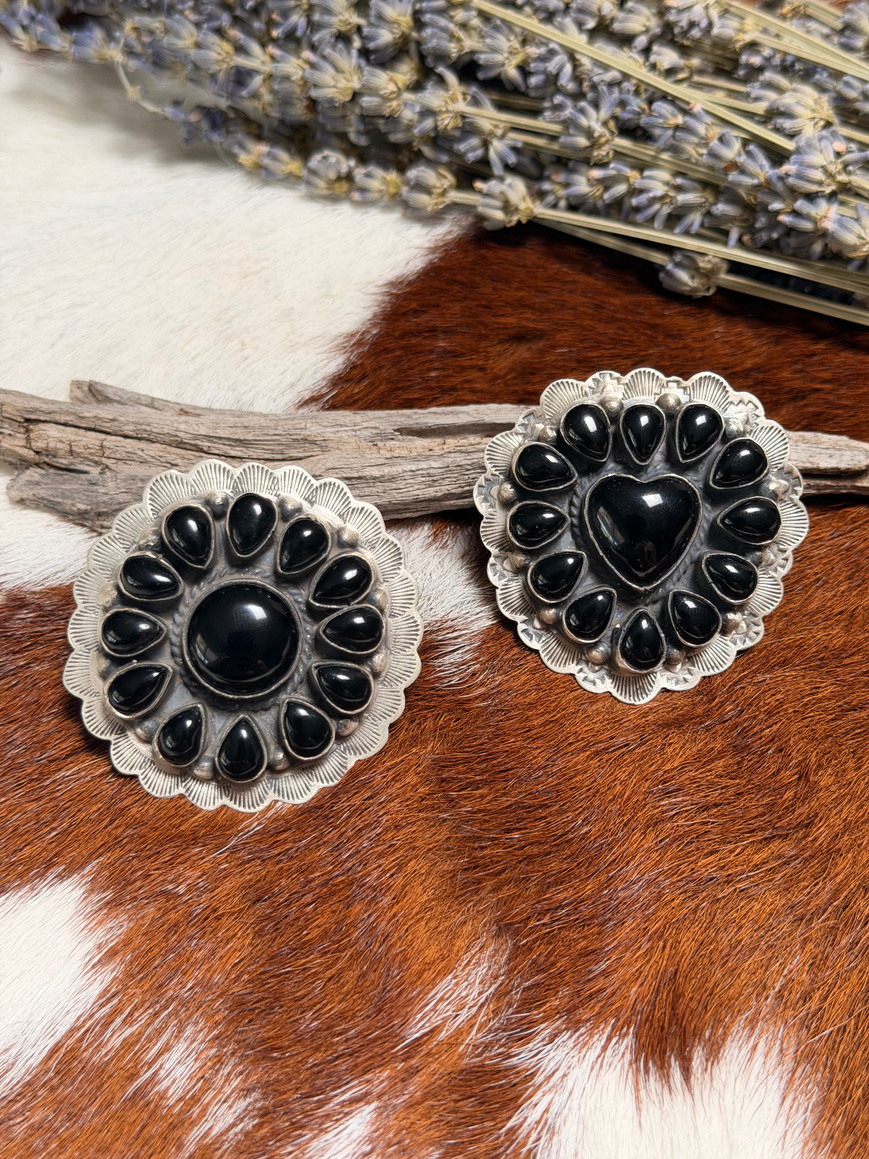 Kee J. Black Onyx Cluster Rings