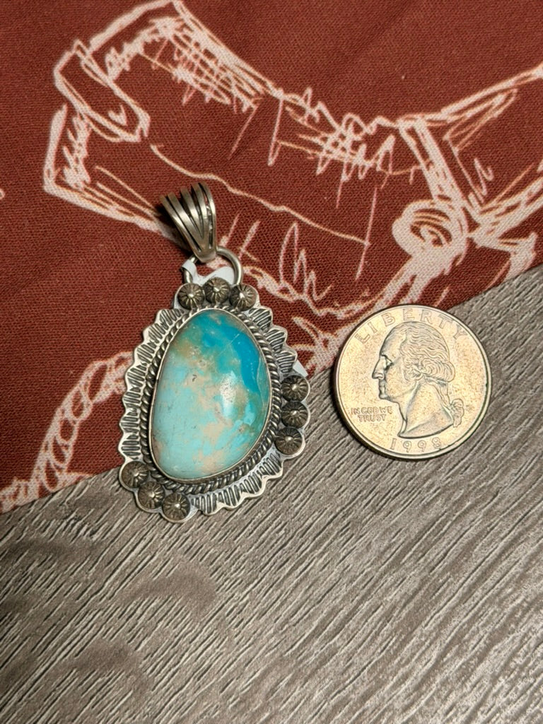 Kevin Begay Turquoise Pendant