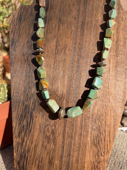 Turquoise & saucers 21"