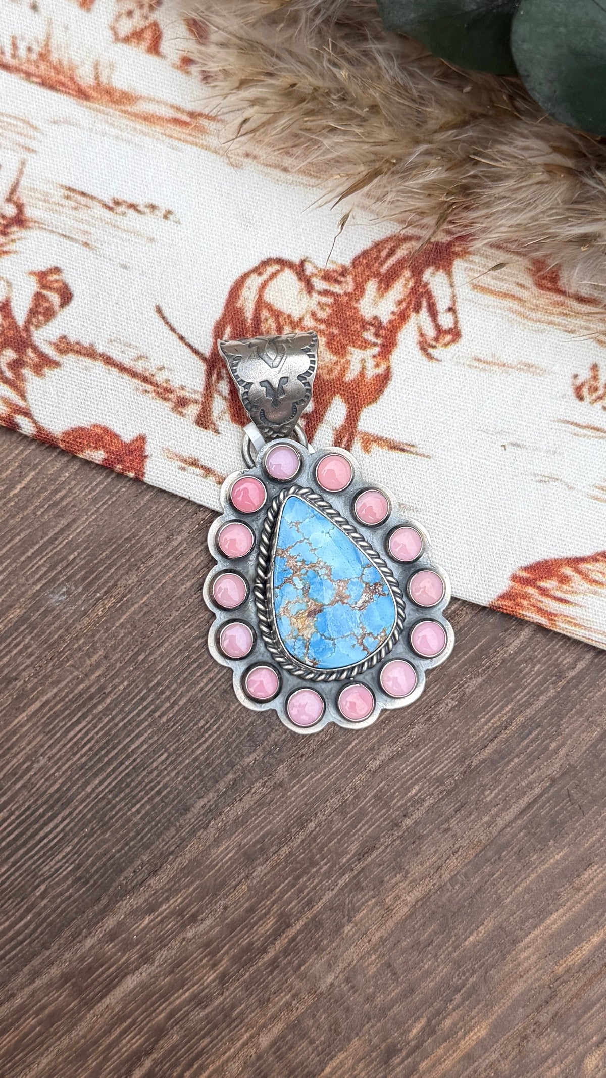 Sleeping Beauty & Golden Hills Pendant