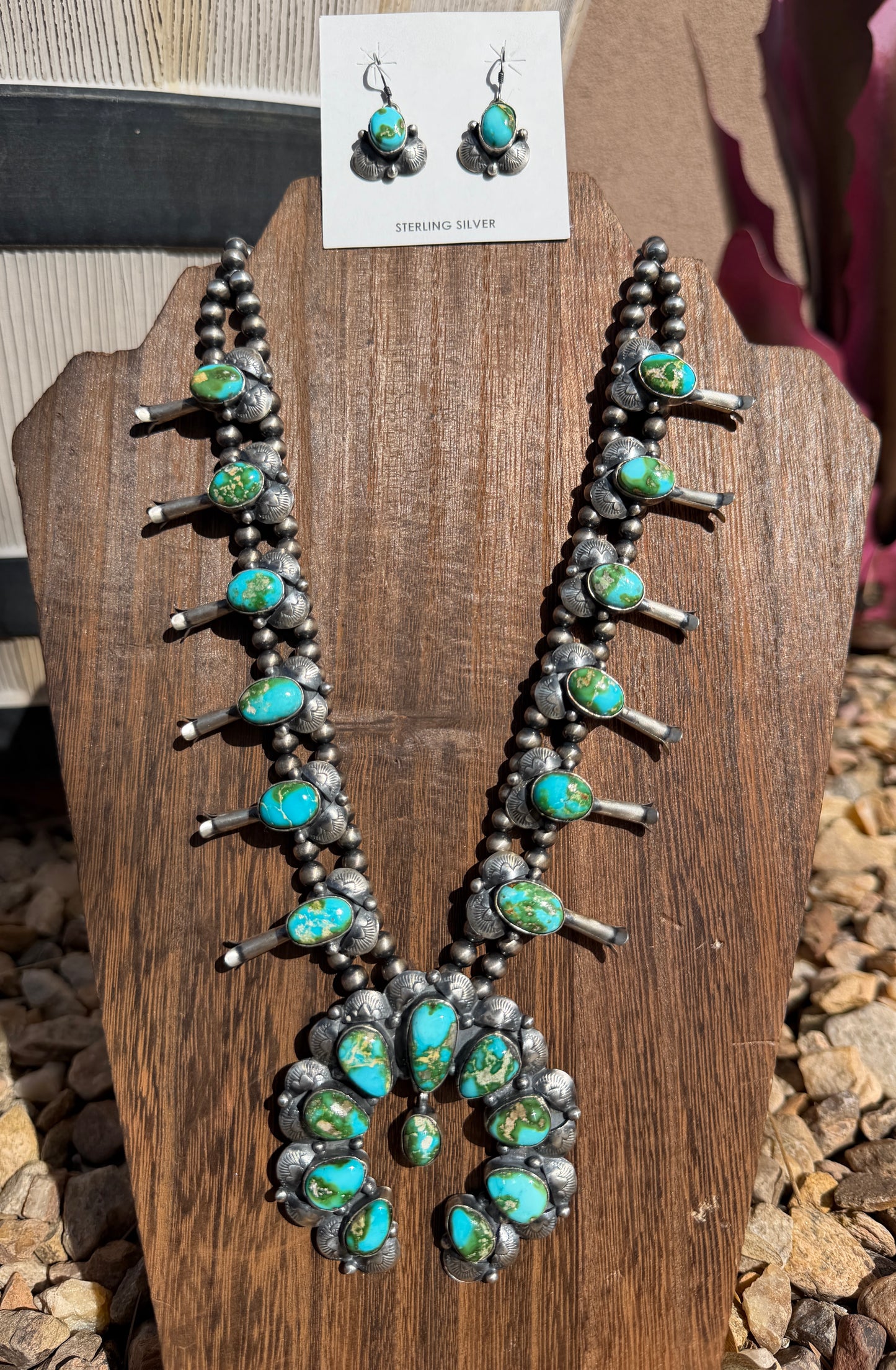 Kee-J Navajo handmade Sonoran Gold Squash set