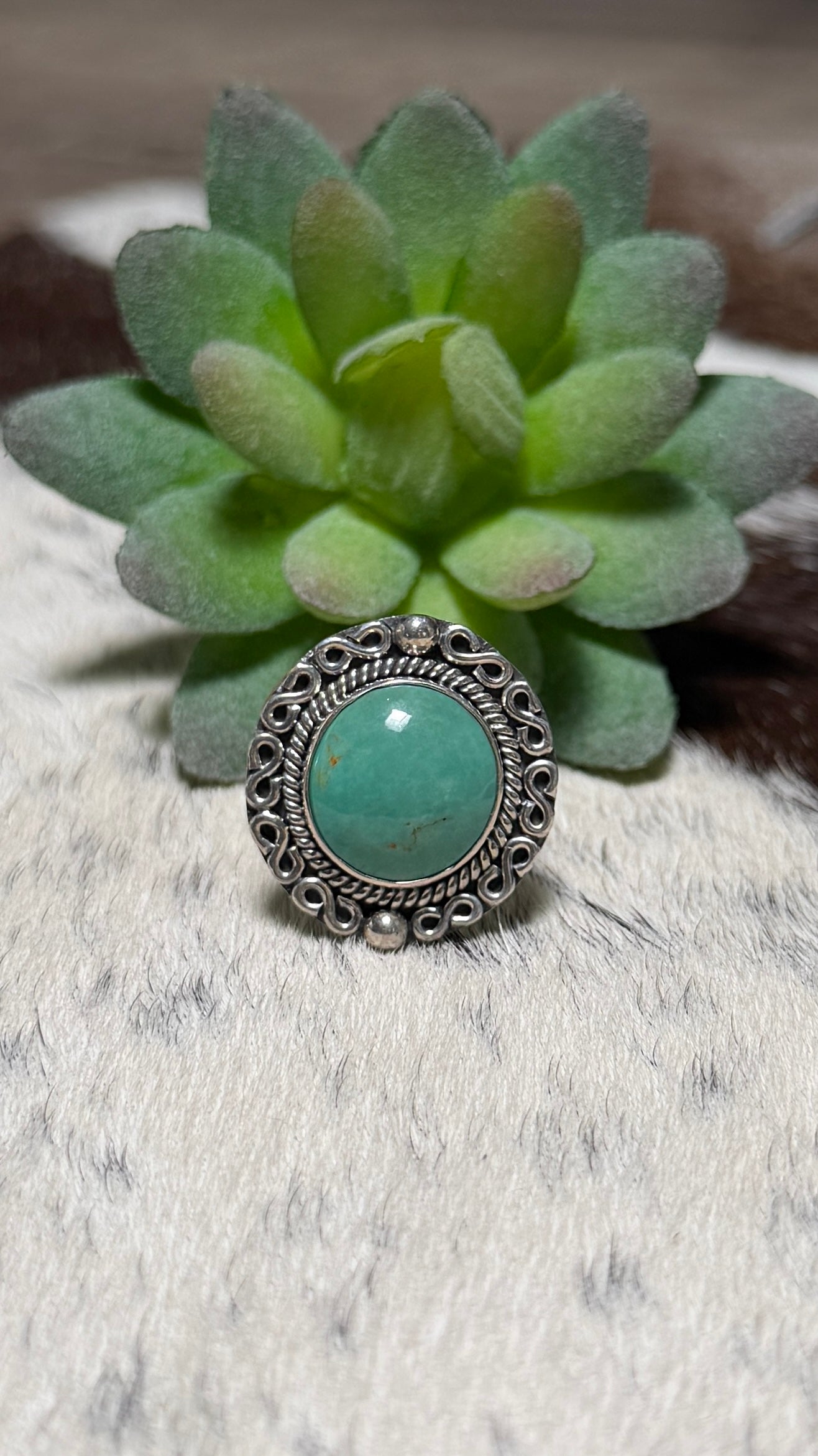 Emerald Valley Turquoise Ring, Size 7