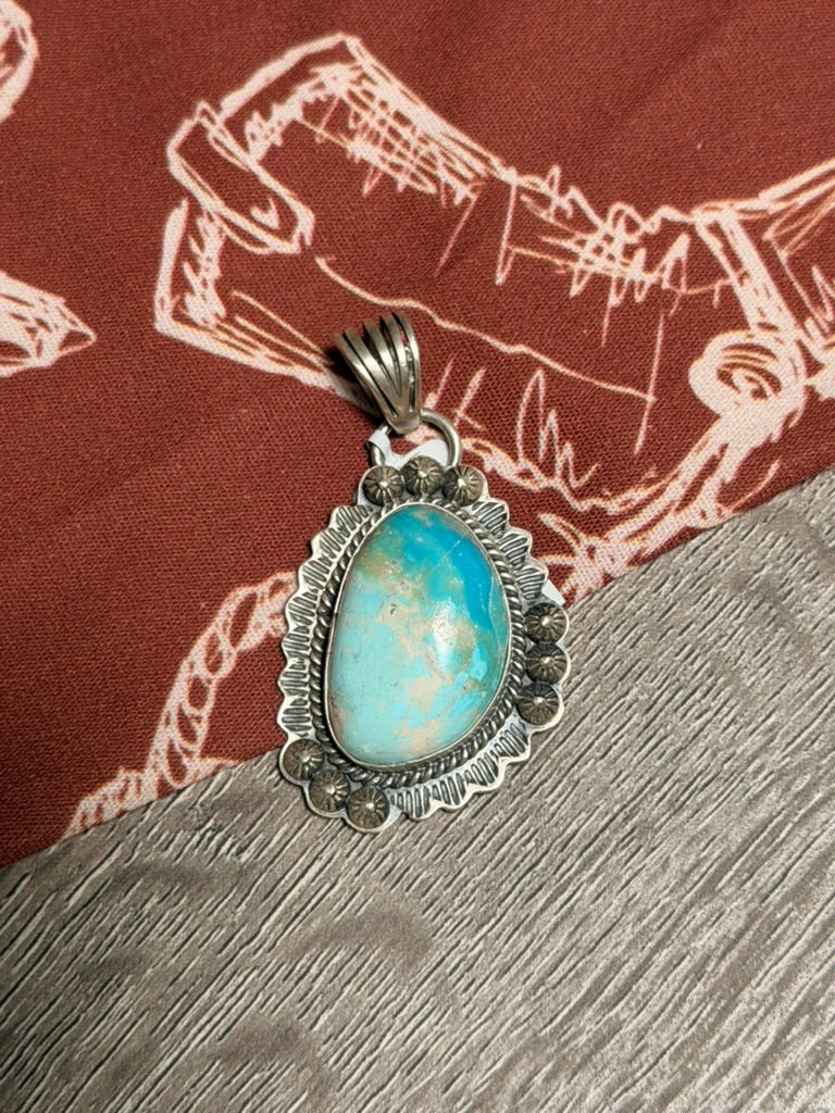 Kevin Begay Turquoise Pendant