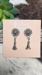 Native made blossom earrings