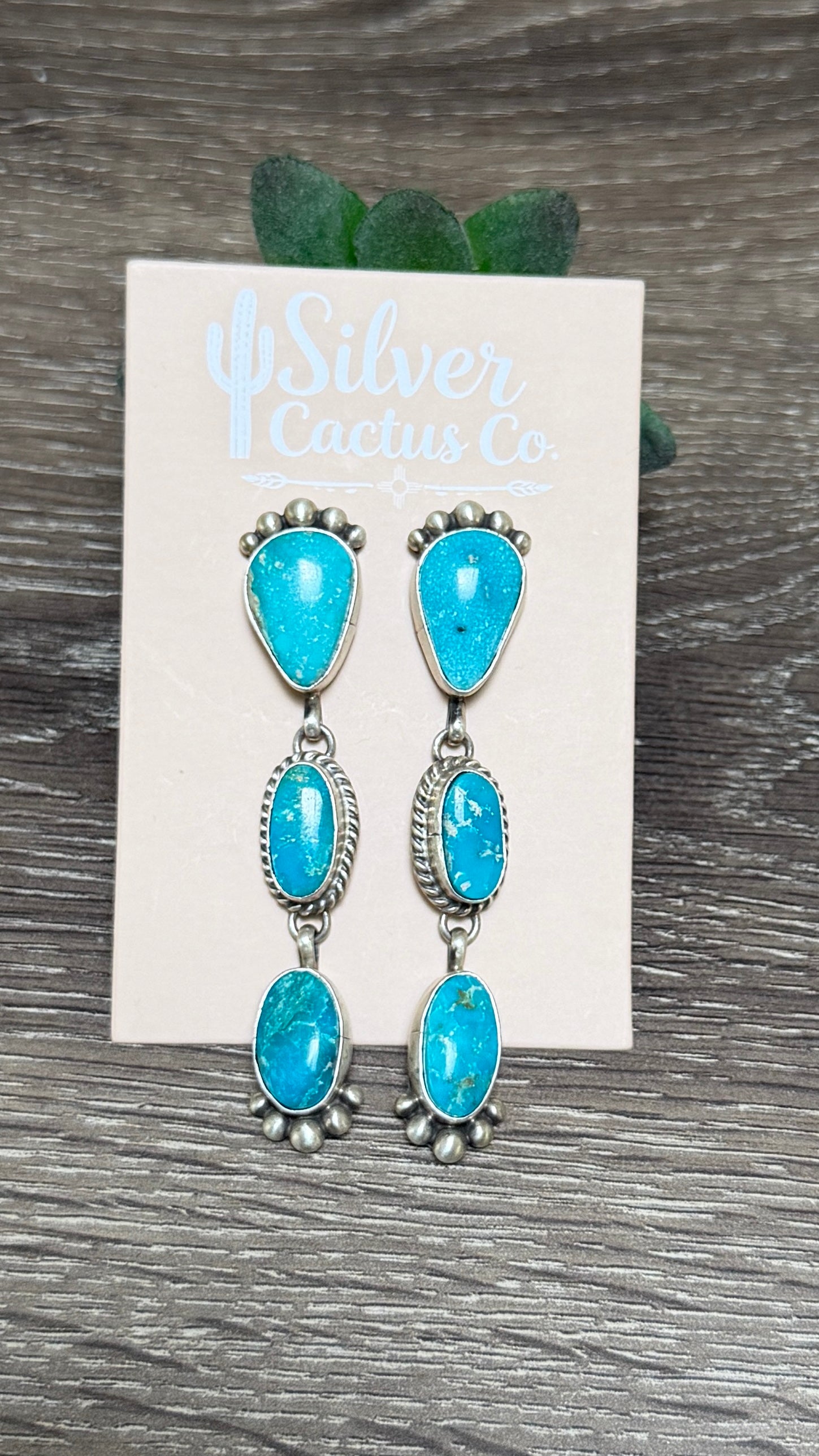 T Smith Turquoise dangles