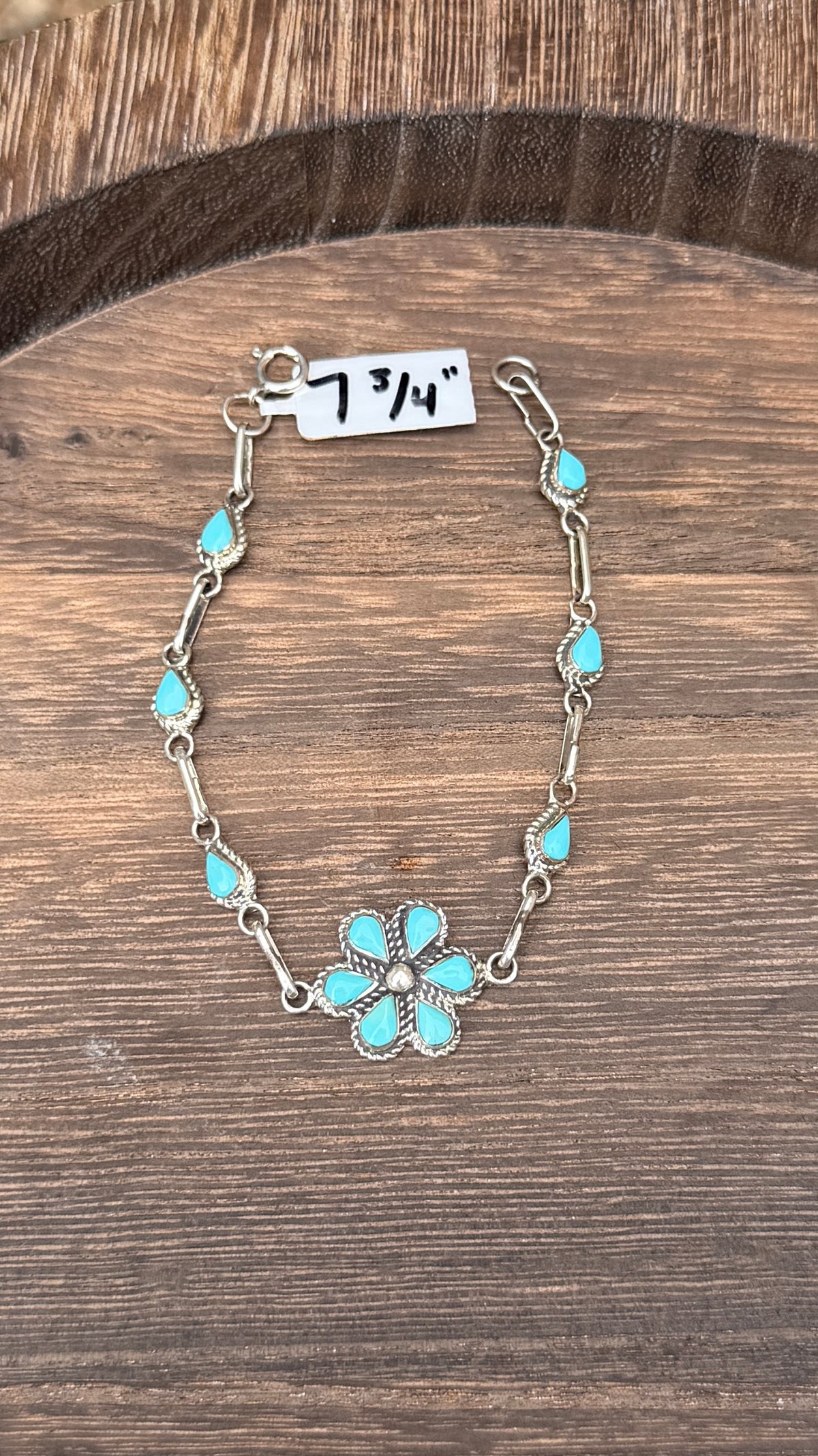 Gina Dosedo Zuni flower bracelet