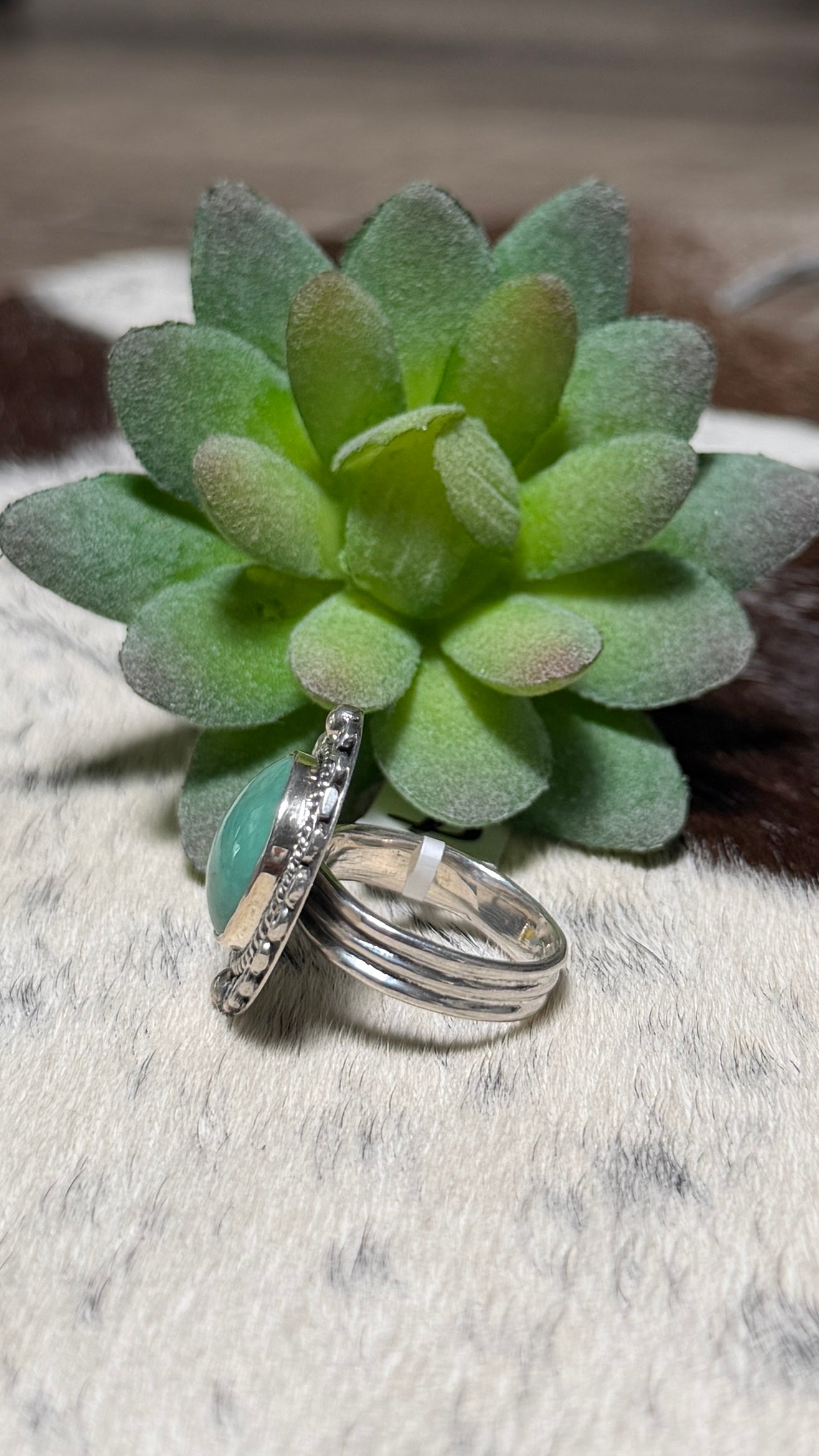 Emerald Valley Turquoise Ring, Size 7
