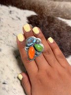 Delbert Sactero Multi Stone Cluster Ring