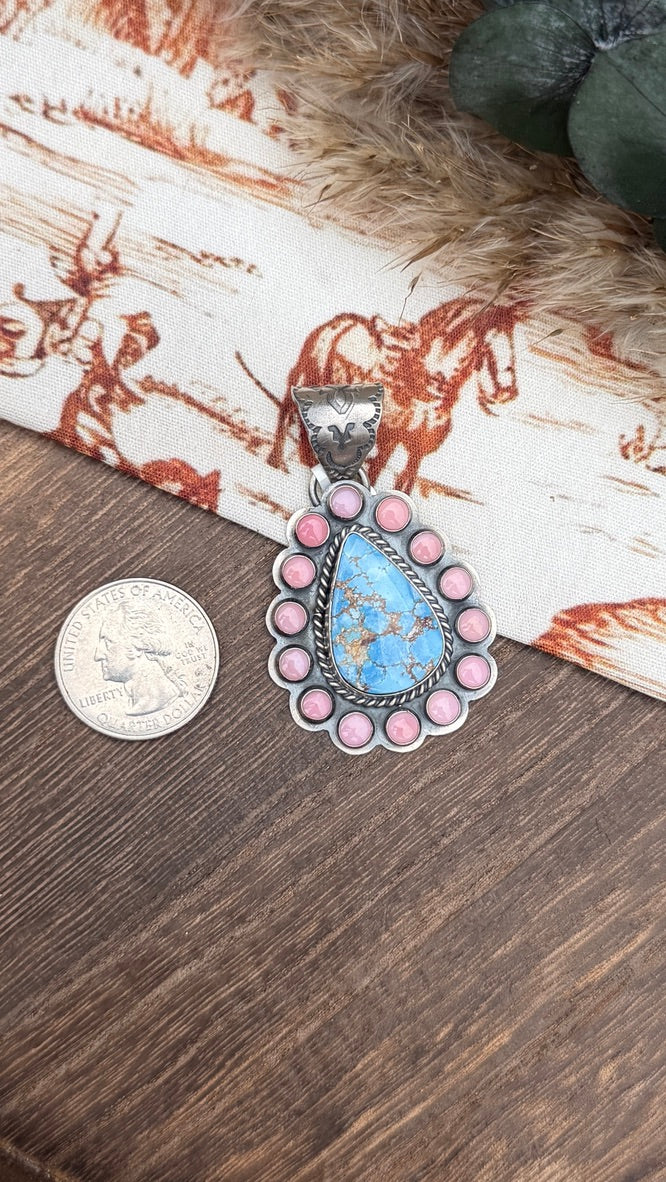 Sleeping Beauty & Golden Hills Pendant
